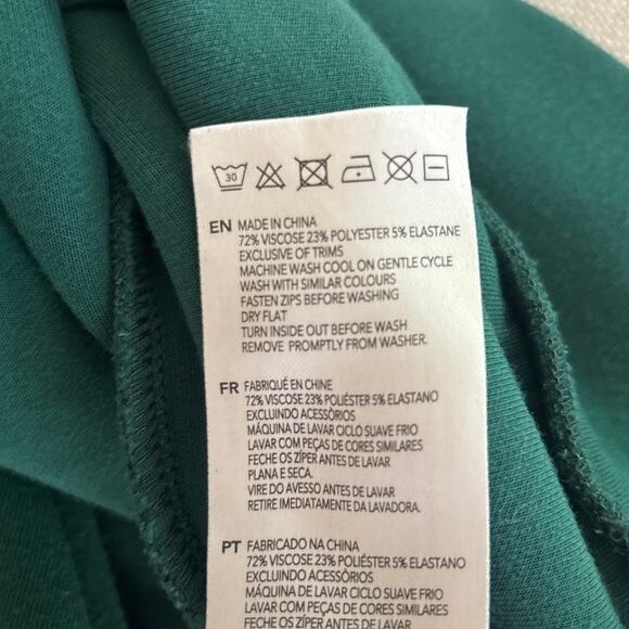 Varley Hawley Half-Zip Sweat Forest Green Double Soft-S - Picture 10 of 11